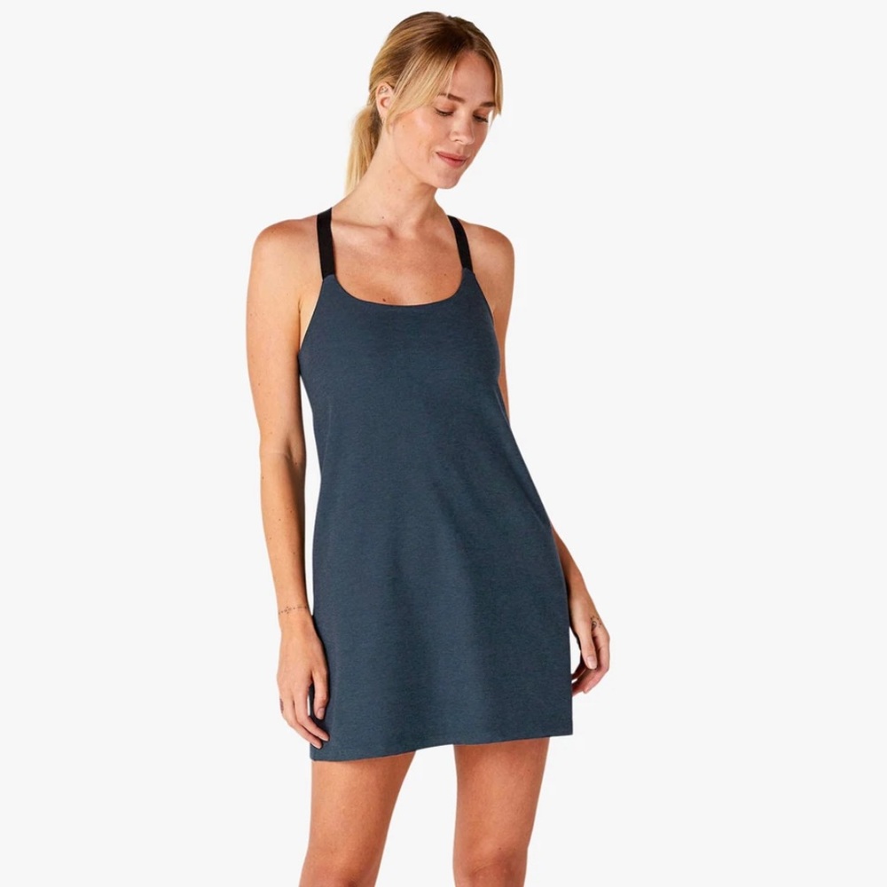 Beyond yoga exercise dress S Navy